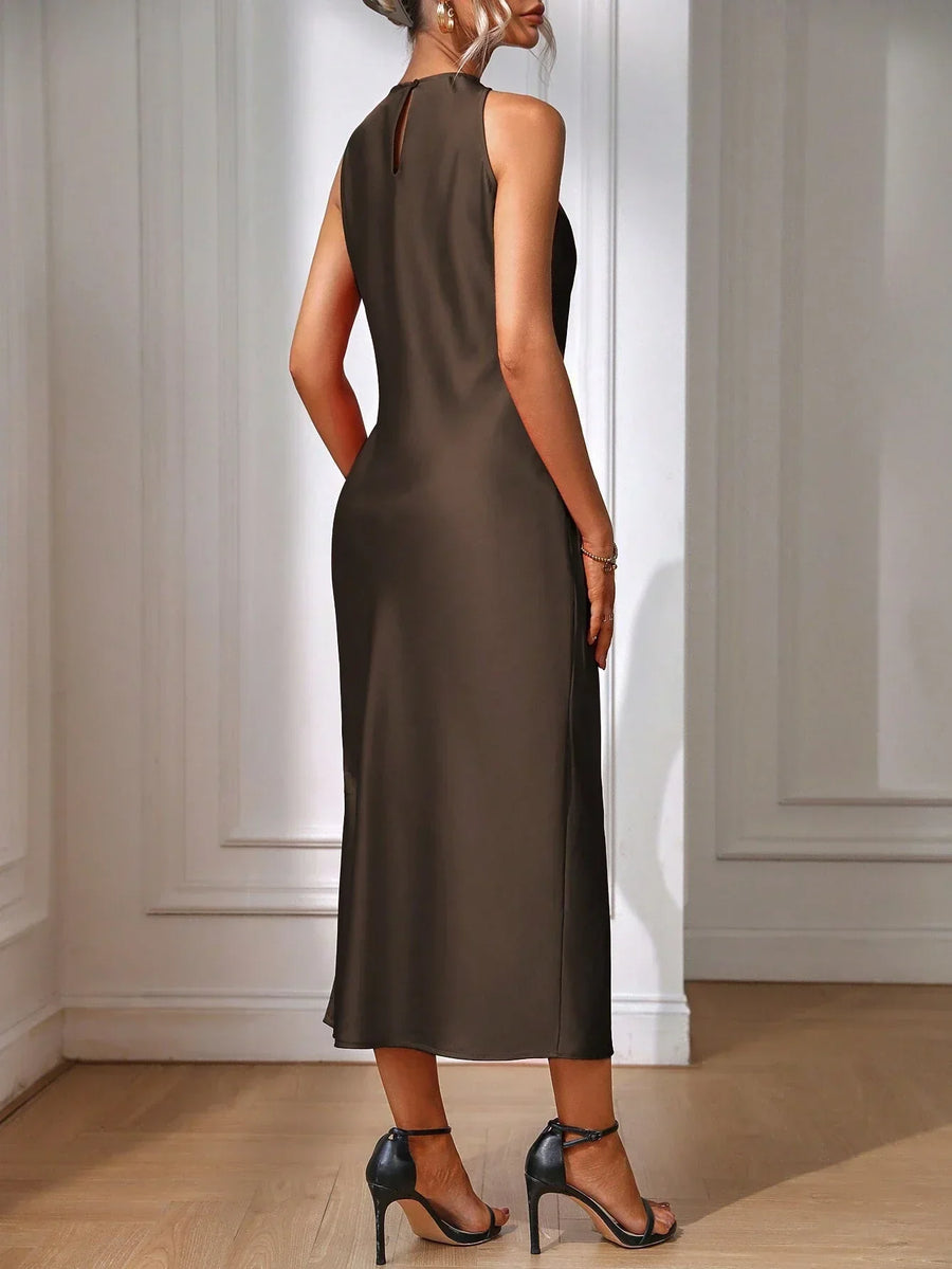 Noelle | Wedding Guest Midi Dress Sleeveless