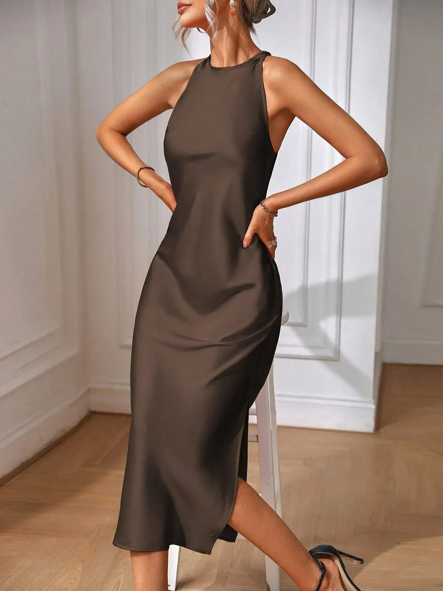 Noelle | Wedding Guest Midi Dress Sleeveless
