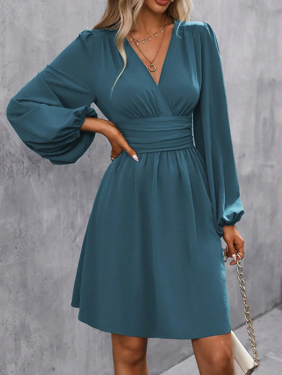 Charlotte | Wedding Guest Mini Dress V-Neck
