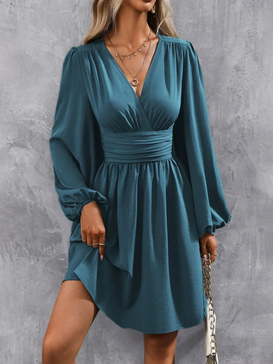Charlotte | Wedding Guest Mini Dress V-Neck