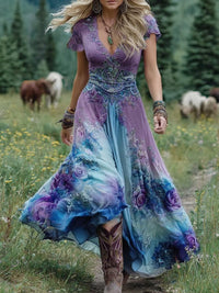 Eloise | Boho Maxi Dress Floral