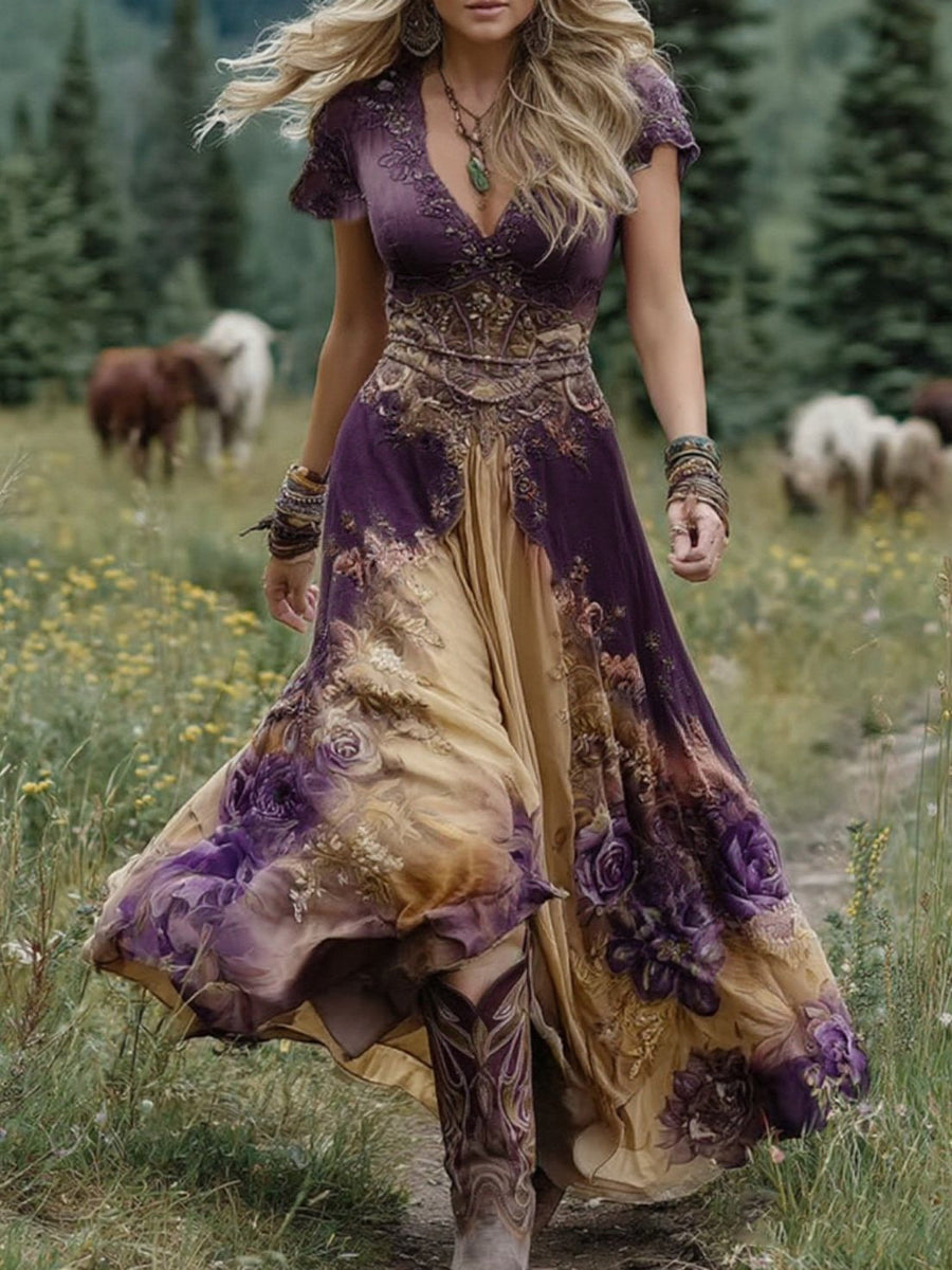 Eloise | Boho Maxi Dress Floral