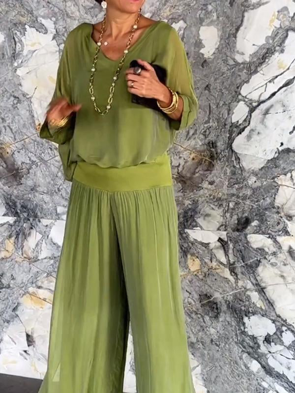 Camille | Two Piece Set V-Neck