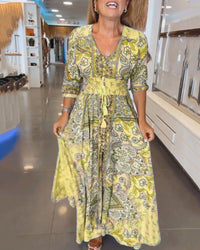 Genesis | Boho Sundress V-Neck A-Line