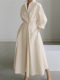Helen | Shirt Dress Wrap Button-Front Belted