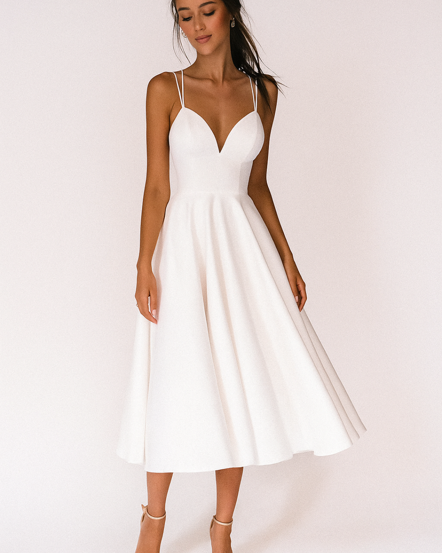 Sarai | Wedding Guest Midi Dress Strappy