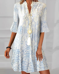 Sloane | Boho Mini Dress V-Neck