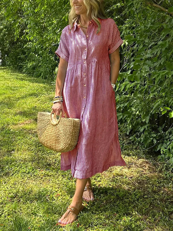 Ruth | Shirt Dress Button-Front