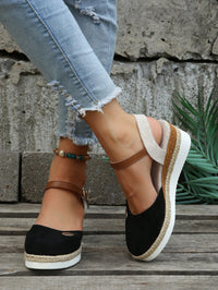 Selena | Orthopedic Wedge Sandals with Closed Toe and Ankle Strap