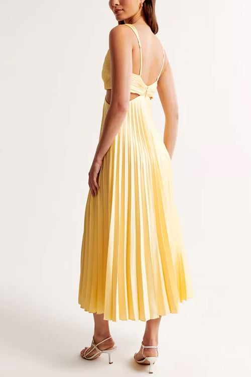 Delaney | Wedding Guest Midi Dress Pleated