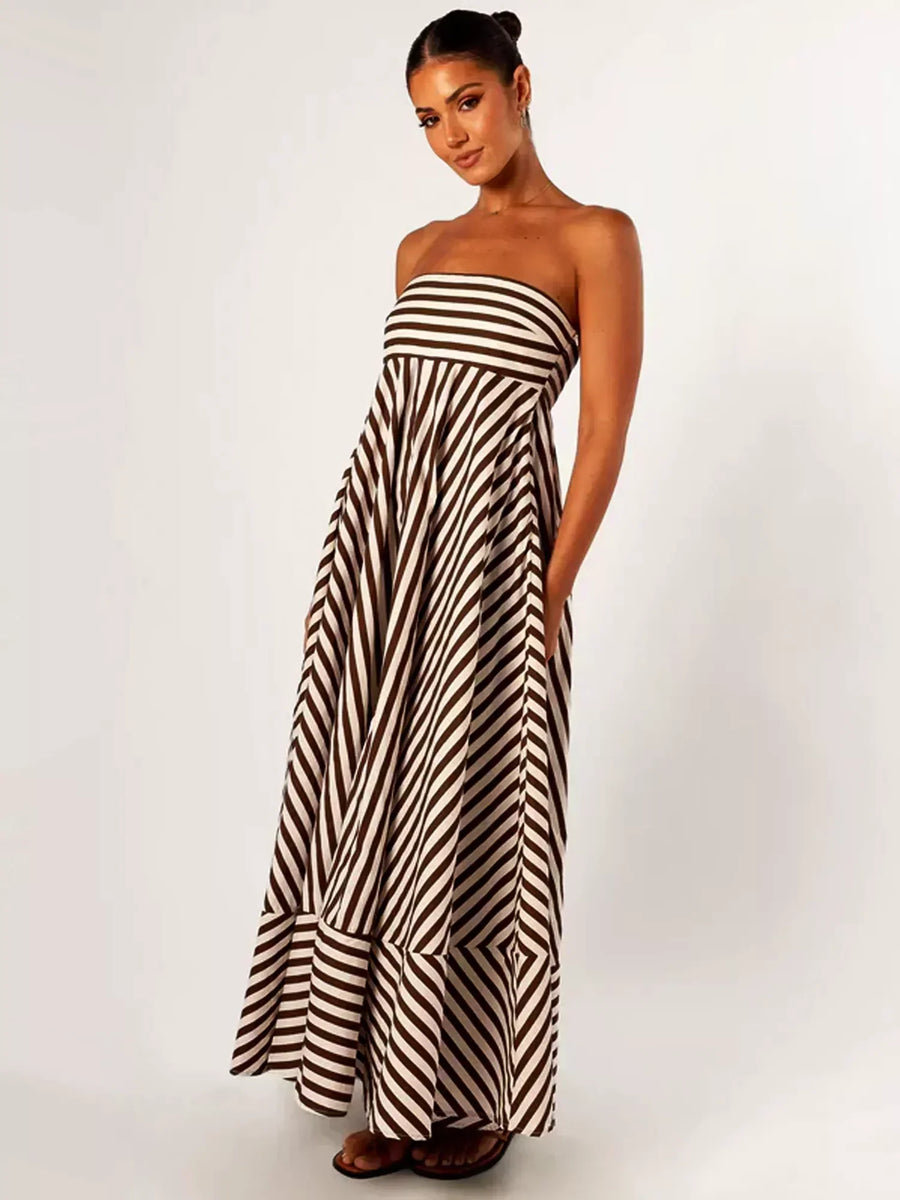 Rose | Wedding Guest Maxi Dress Strapless
