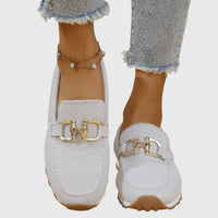 Joanna | Orthopedic Horsebit Loafers with Textured Upper