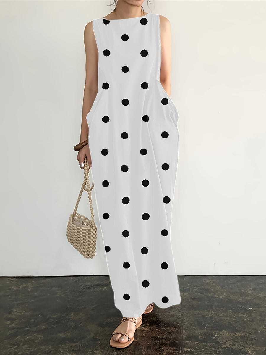 Lola | Polka Dot Maxi Dress
