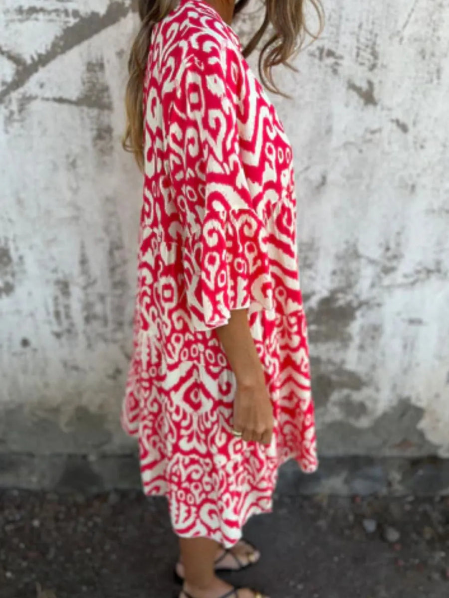 Annabelle | Boho Dress Notch V-Neck
