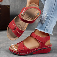 Carla | Orthopedic Dual Strap Wedge Sandals with Open Toe