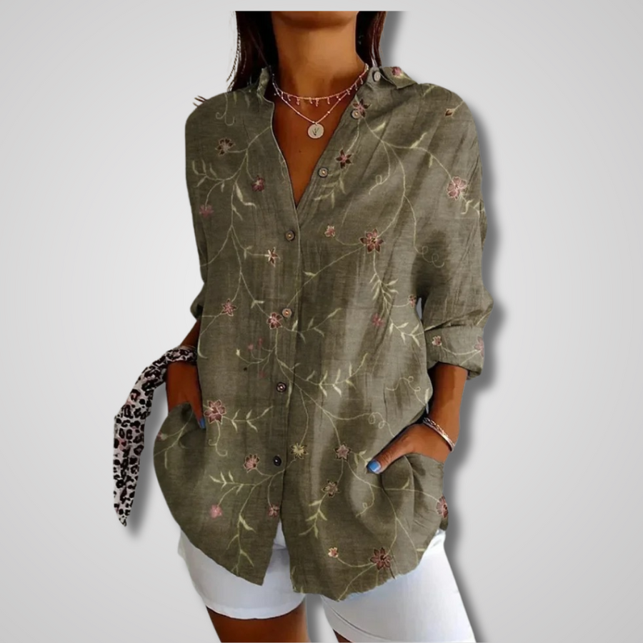 Olivia | Blouse Long Sleeve Print
