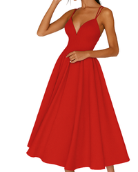Sarai | Wedding Guest Midi Dress Strappy