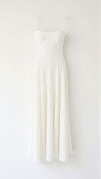 Hannah | Spaghetti Strap Maxi Dress with Square Neck