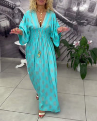 Sylvia | Boho Maxi Dress Wide Sleeve