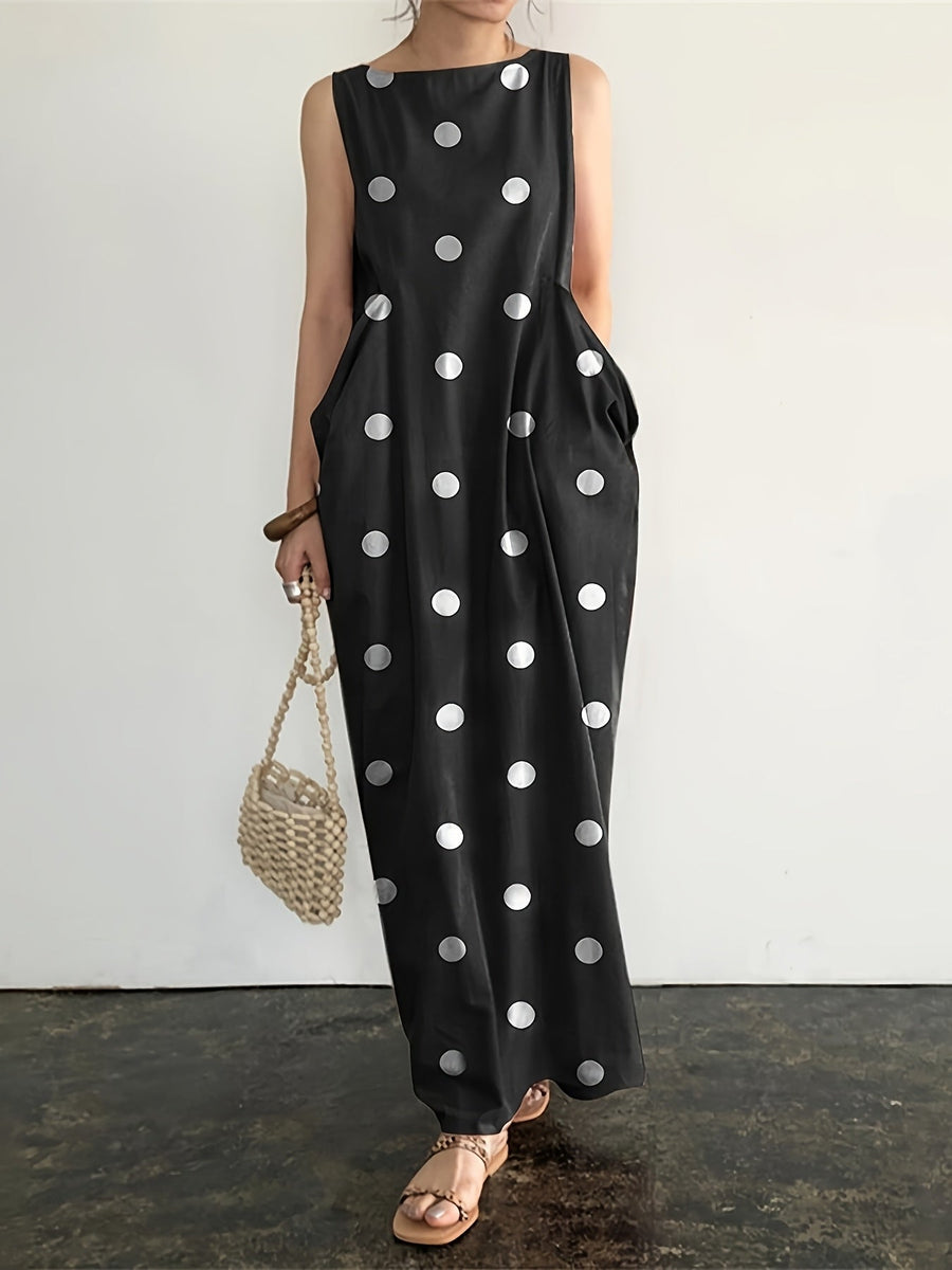 Lola | Polka Dot Maxi Dress