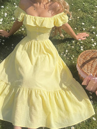 Dorothy | Maxi Sundress Off-Shoulder Tiered