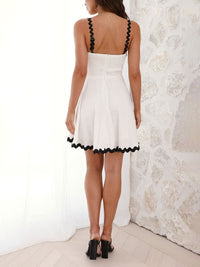Athena | Wedding Guest Mini Dress Square Neck