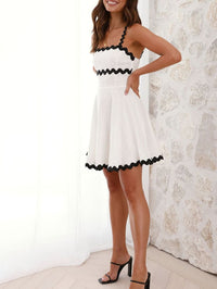 Athena | Wedding Guest Mini Dress Square Neck