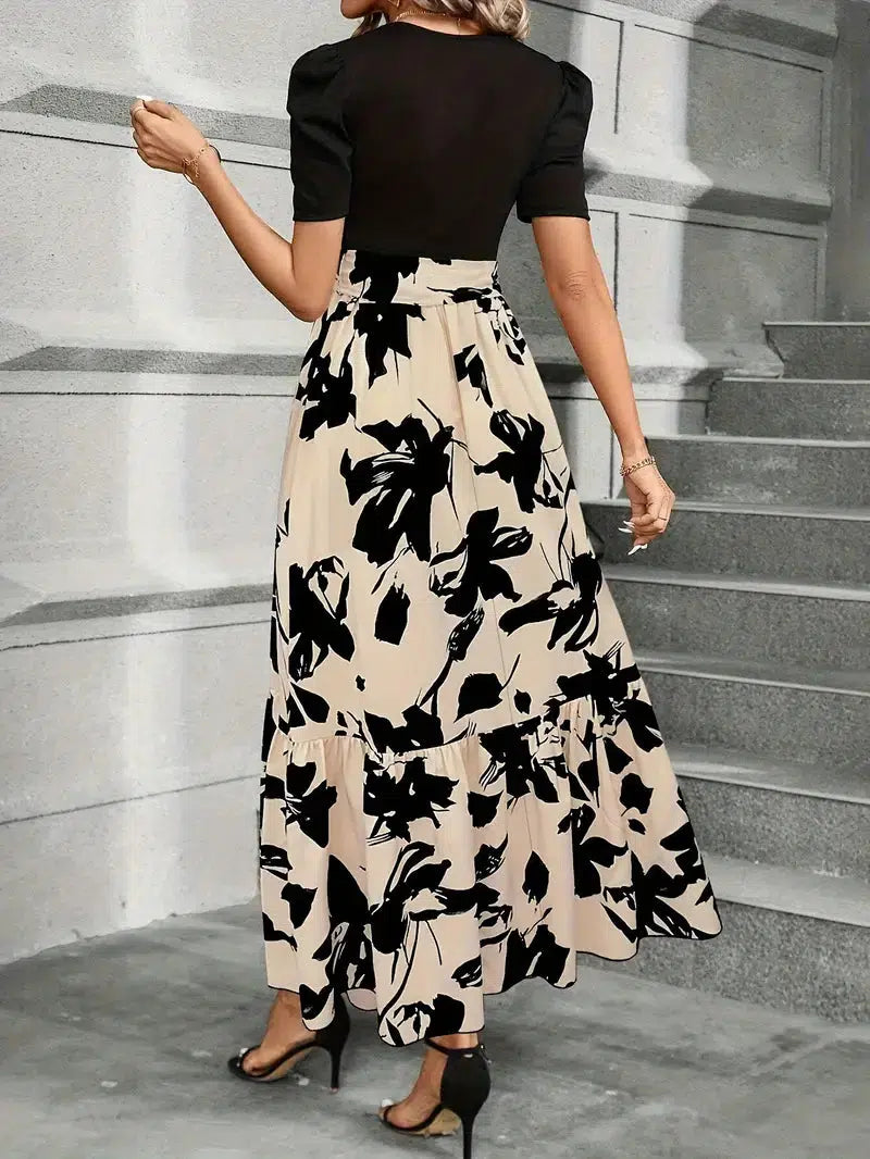 Eleanor | Floral Midi Dress A-Line