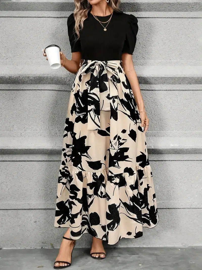 Eleanor | Floral Midi Dress A-Line