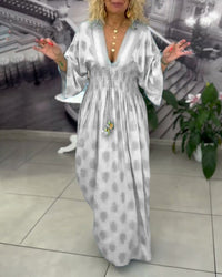 Sylvia | Boho Maxi Dress Wide Sleeve