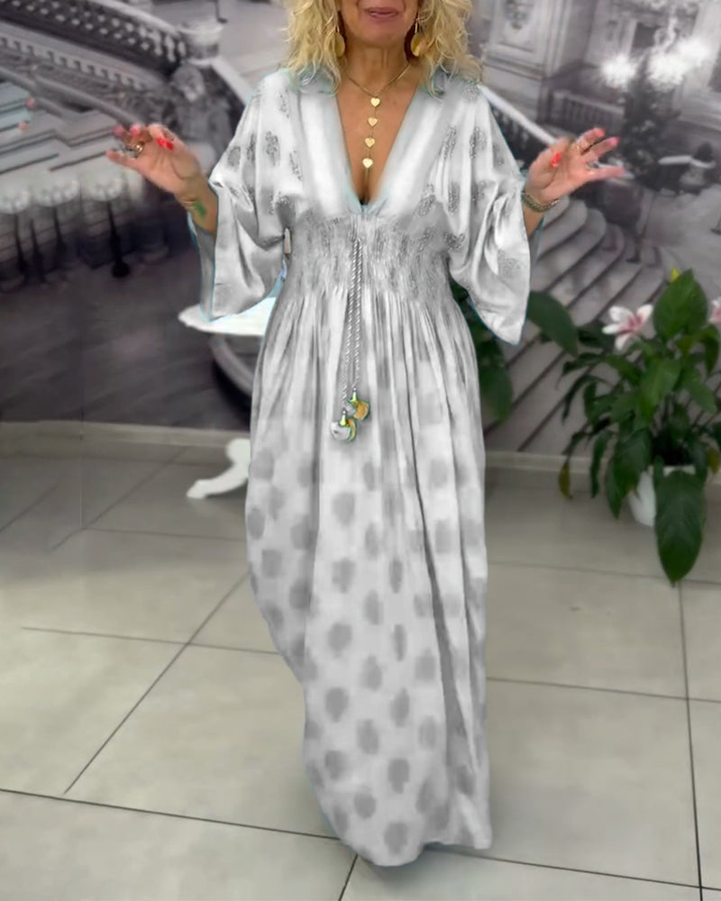 Sylvia | Boho Maxi Dress Wide Sleeve