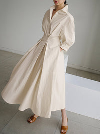 Helen | Shirt Dress Wrap Button-Front Belted