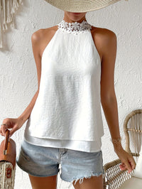 Celeste | Halter Top Lace High Neck