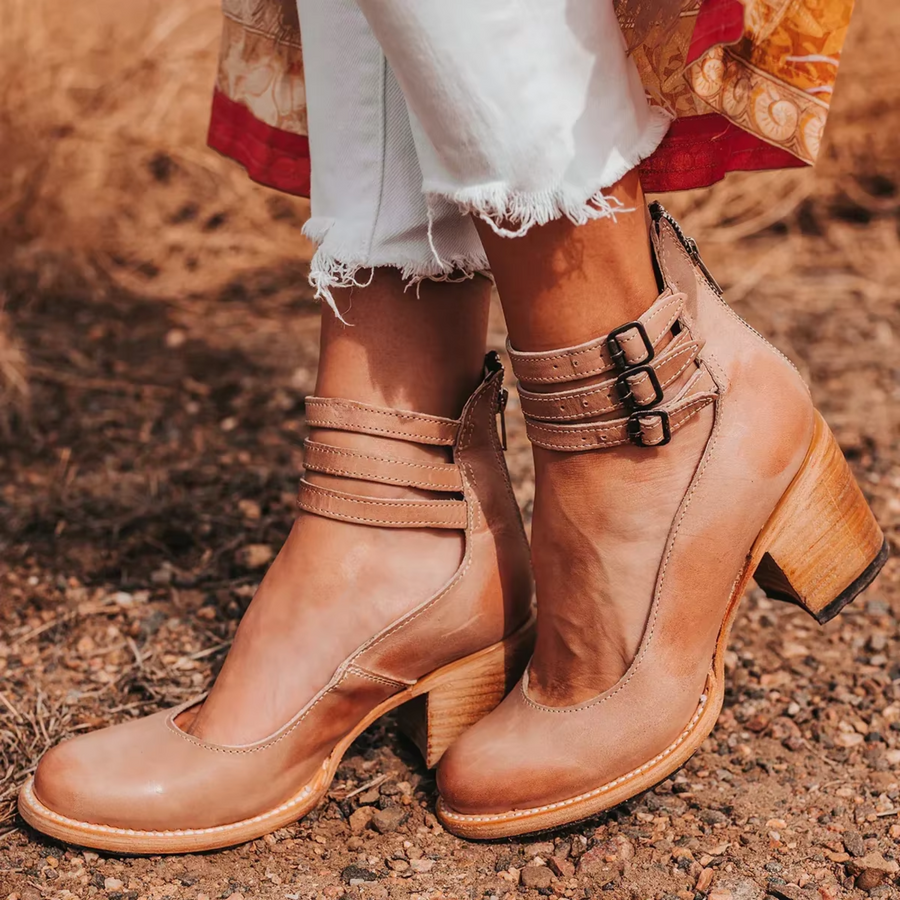 Linda | Comfortable Heeled Sandals Orthopedic Block Heel