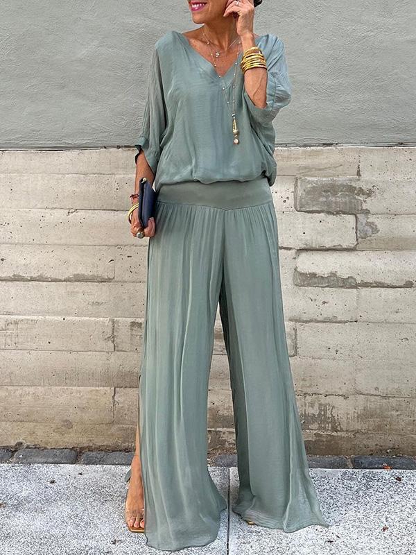Camille | Two Piece Set V-Neck