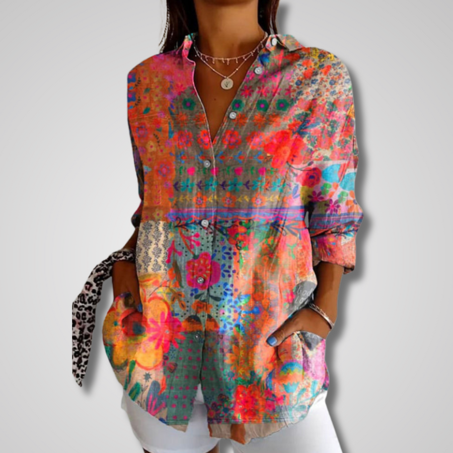 Olivia | Blouse Long Sleeve Print