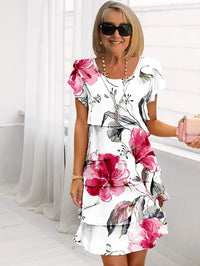 Dorothy | Floral Midi Dress Tiered