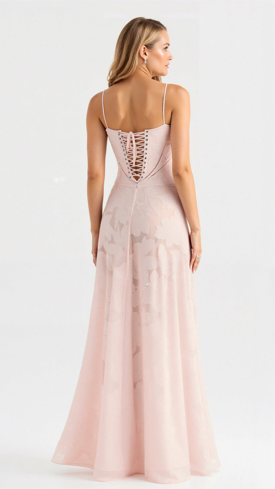 Hannah | Spaghetti Strap Maxi Dress with Square Neck
