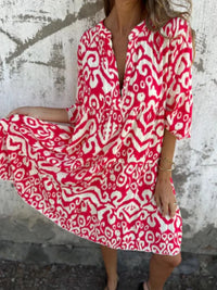 Annabelle | Boho Dress Notch V-Neck