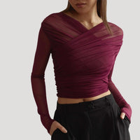 Willow | Blouse Draped Wrap