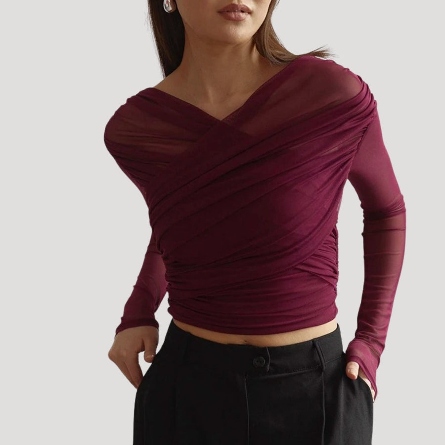 Willow | Blouse Draped Wrap