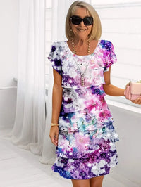 Dorothy | Floral Midi Dress Tiered