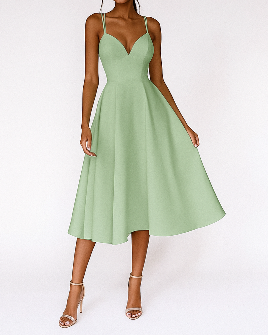 Sarai | Wedding Guest Midi Dress Strappy