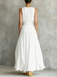 Joy | Maxi Dress Belted Sleeveless