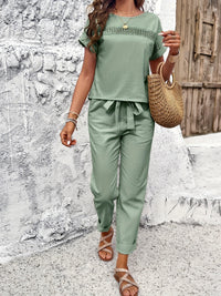 Beatrice | Co-Ord Set Lace Drawstring