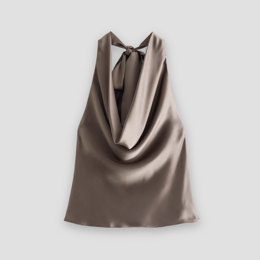 Nadia | Blouse Halter Cowl Neck