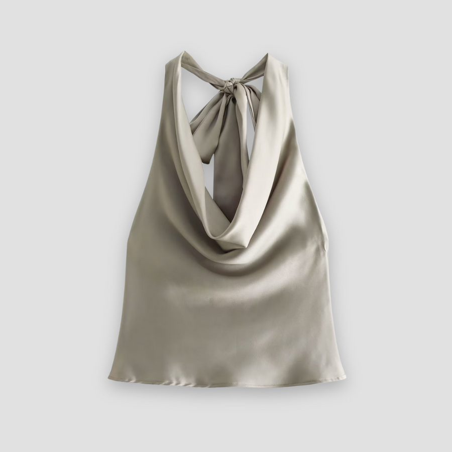 Nadia | Blouse Halter Cowl Neck