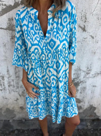 Annabelle | Boho Dress Notch V-Neck