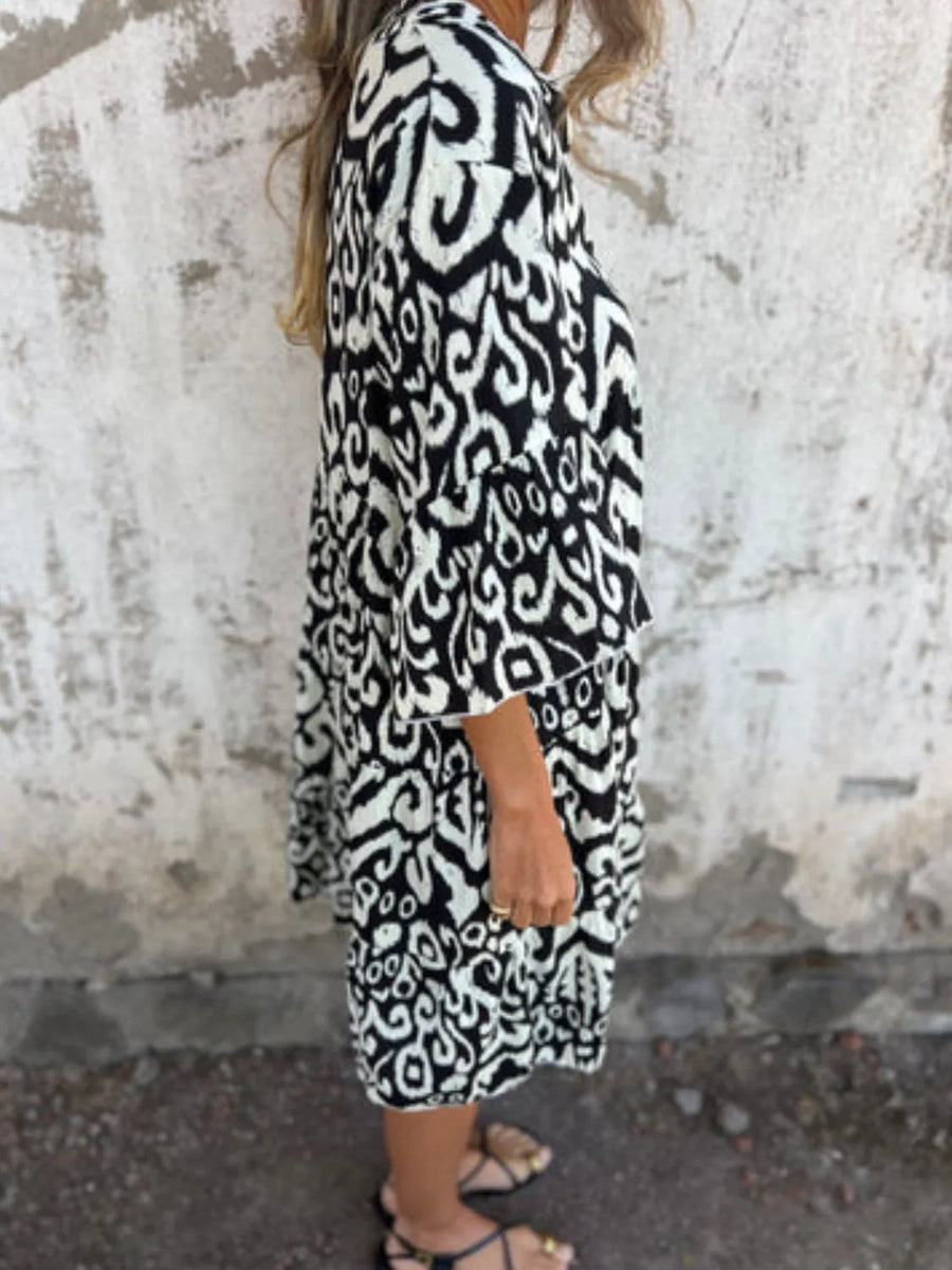 Annabelle | Boho Dress Notch V-Neck