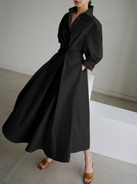 Helen | Shirt Dress Wrap Button-Front Belted